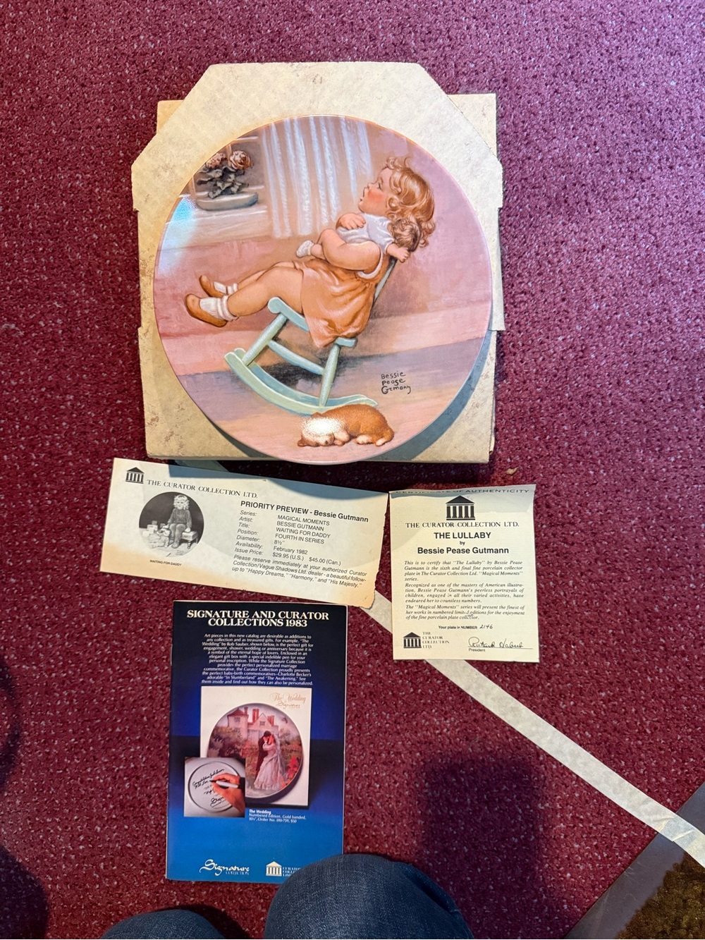 The Lullaby Decorative Wall Plate - Pink